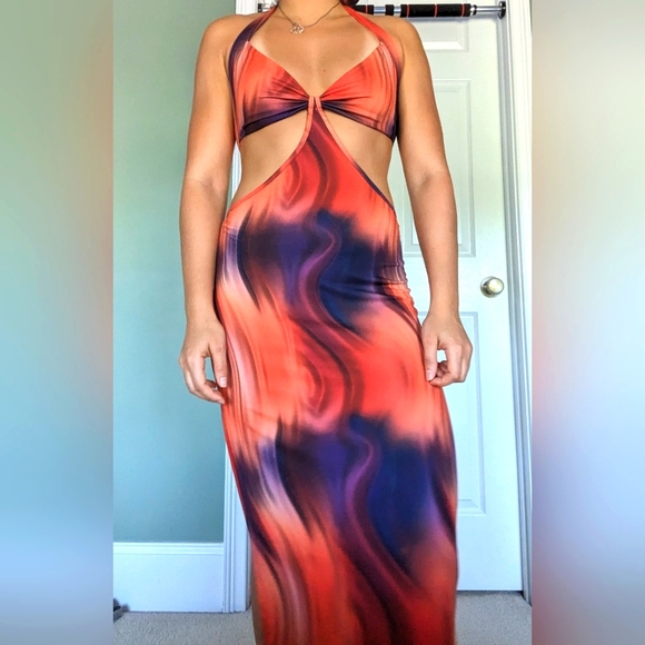 SHEIN Dresses & Skirts - Shein Purple and Orange Sundress